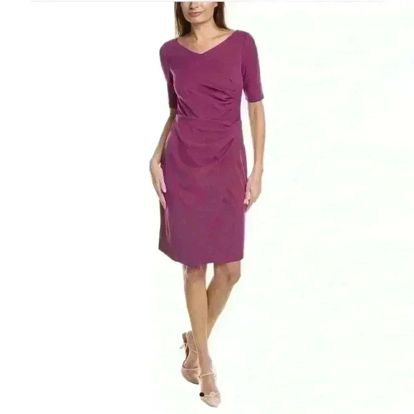 Maggy London Dresses & Skirts - NWT Maggy London Pleated Sheath Dress in Grape Item #1Y